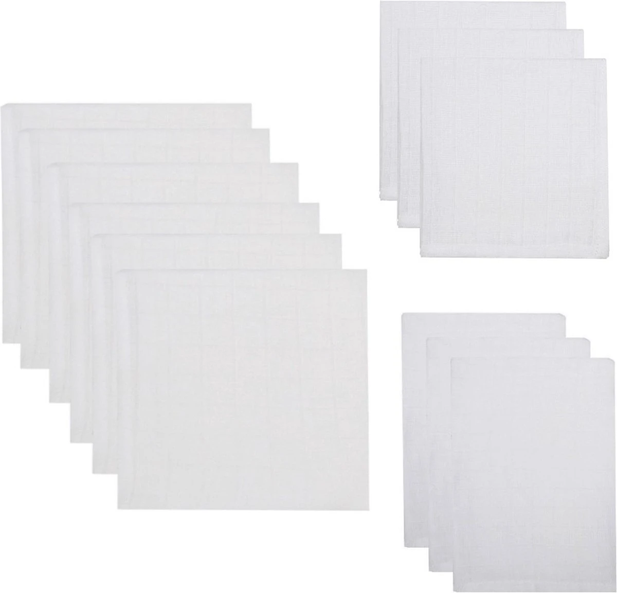 MamaLoes Hydrofiel Starterset - Wit - Hydrofiel Luiers - Hydrofiel Washandjes - Hydrofiel Monddoekjes