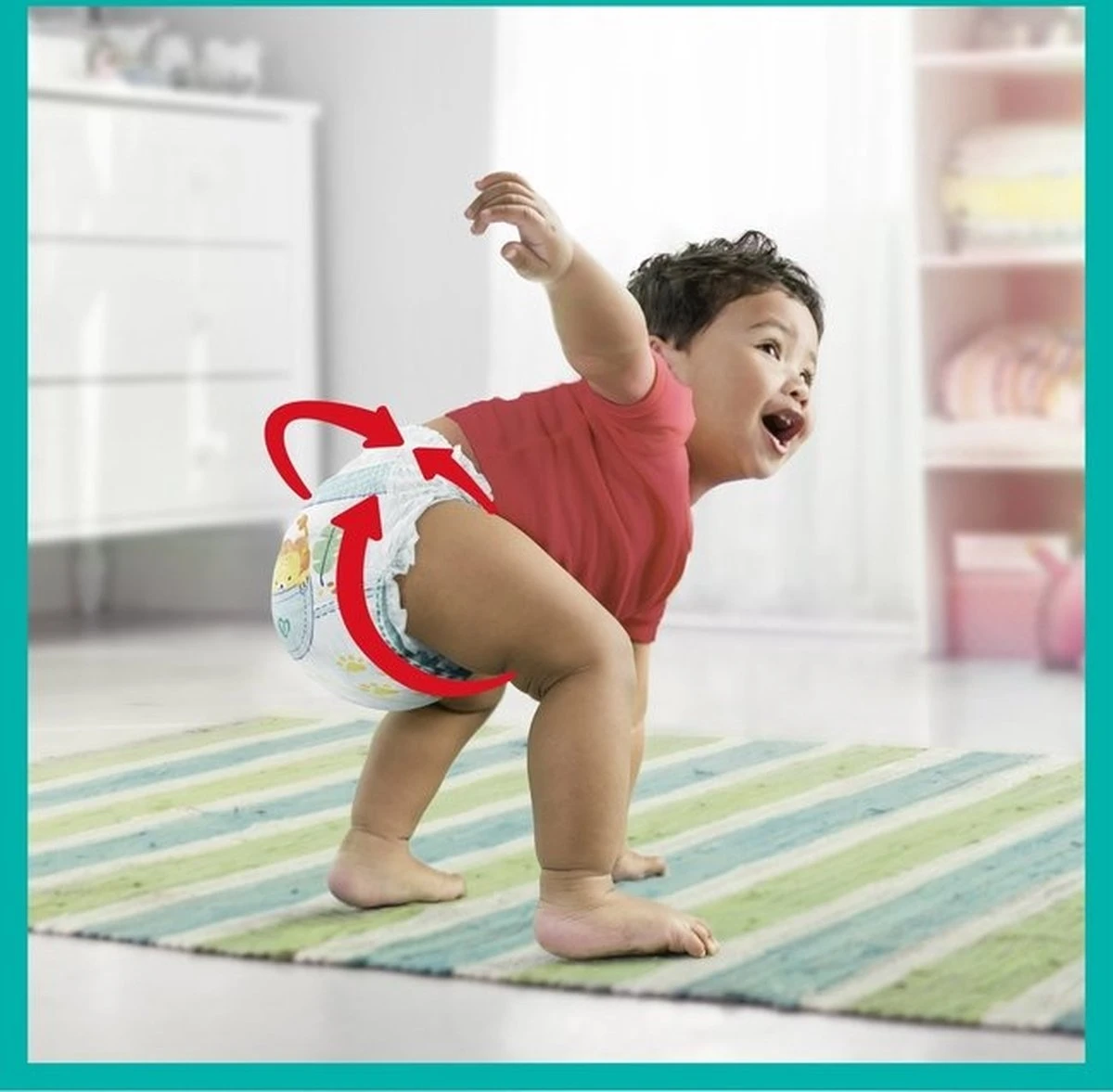 Pampers® Pampers - Baby Dry Pants - Maat 4+ - Mega Pack - 117 Luierbroekjes - Afbeelding 5