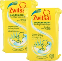 Zwitsal - Goedemorgen Vochtige Washandjes - 40 Washandjes (2x20)