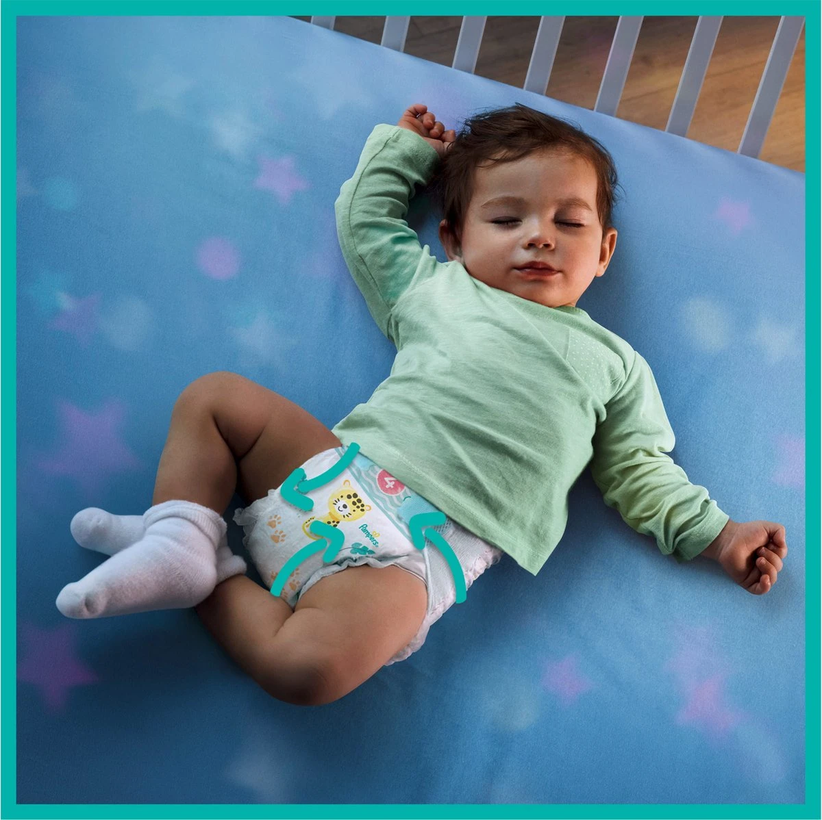 Pampers® Pampers Baby-Dry Luiers - Maat 4+ (10-15 Kg) - 152 Stuks - Multi-Pack - Afbeelding 4