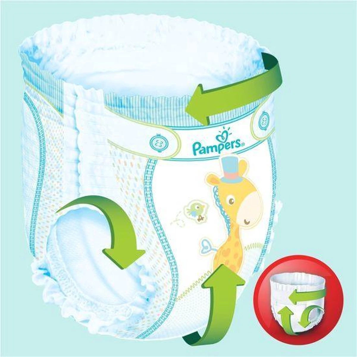 Pampers® Pampers Baby Dry Pants Maat 4+ - 140 Luierbroekjes Maandbox - Afbeelding 7