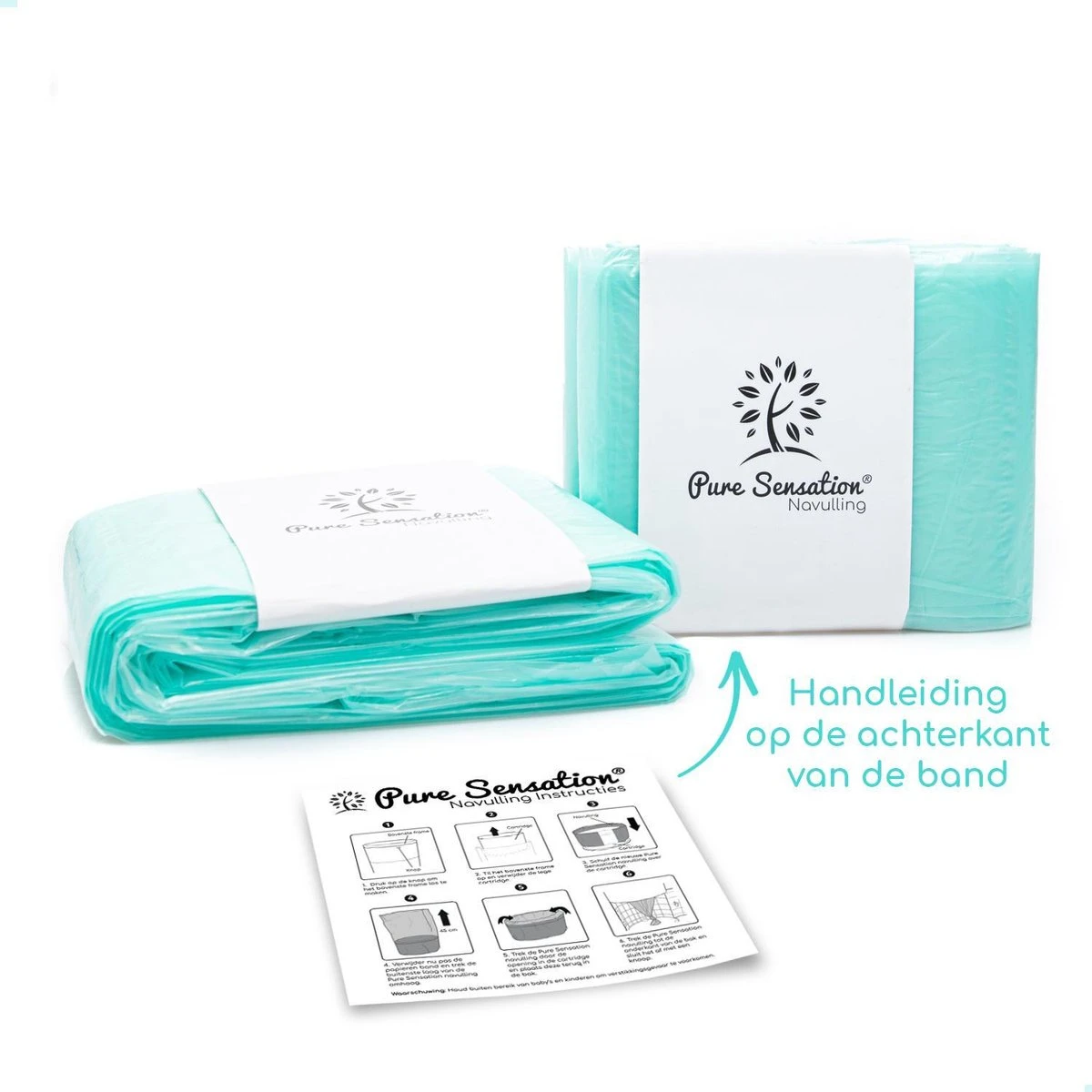 Pure Sensation Luieremmer Navulling - 12 Stuks - Geschikt Voor Korbell - Inclusief Extra Luier Etui - Navullingen 15/16 Liter - Luieremmer Zakken - Luieremmernavullingen - Luieremmers - Korbell Luieremmer – Luierzakjes Wegwerp - Korbell Navulling - Afbeelding 5