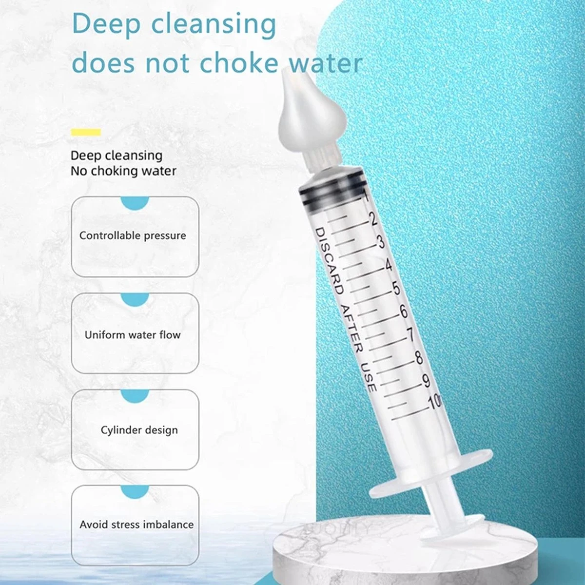 BabyBreathe - Vlot Ademen Voor Baby’s - Spuitje Om Snot En Slijm Weg Te Krijgen - Gebruiksvriendelijke Variant Voor Neuspeer. - Afbeelding 3