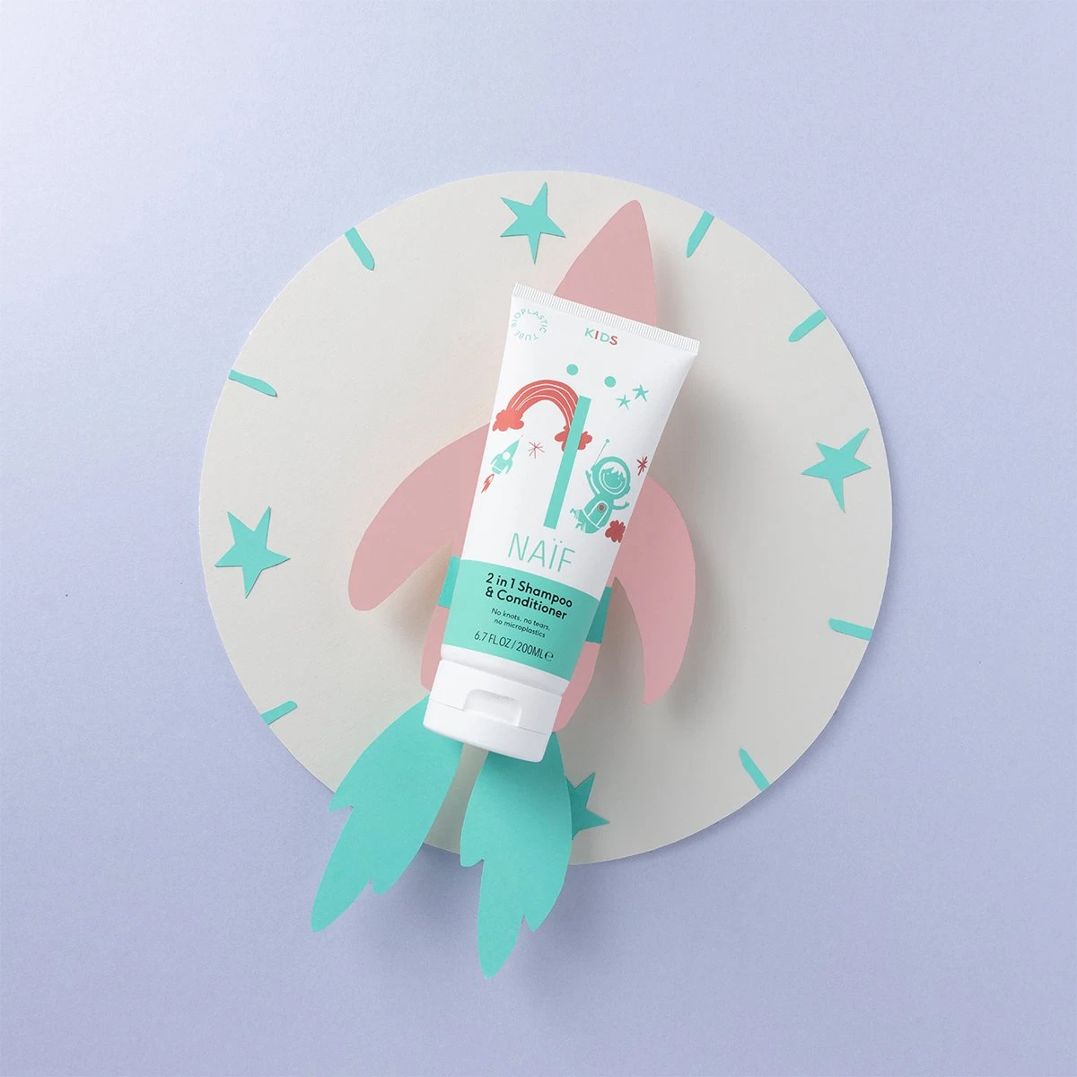 Naïf Voedende Shampoo En Conditioner - Kids - 200ml - Voordeelverpakking - Met Natuurlijke Ingrediënten - Afbeelding 2