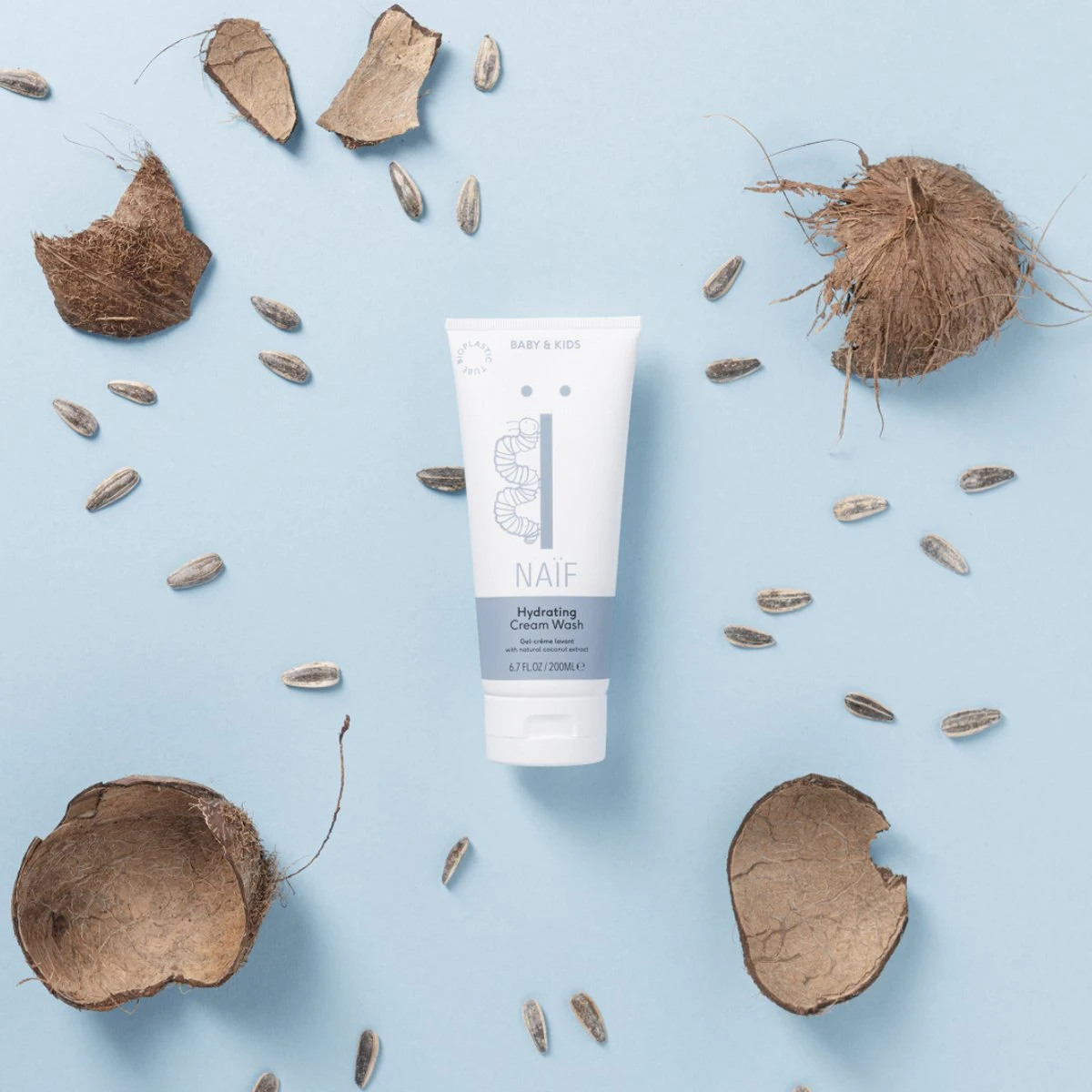 Naïf Hydraterende Wascrème - Babyverzorging - 200ml - Met Natuurlijke Ingrediënten - Afbeelding 4