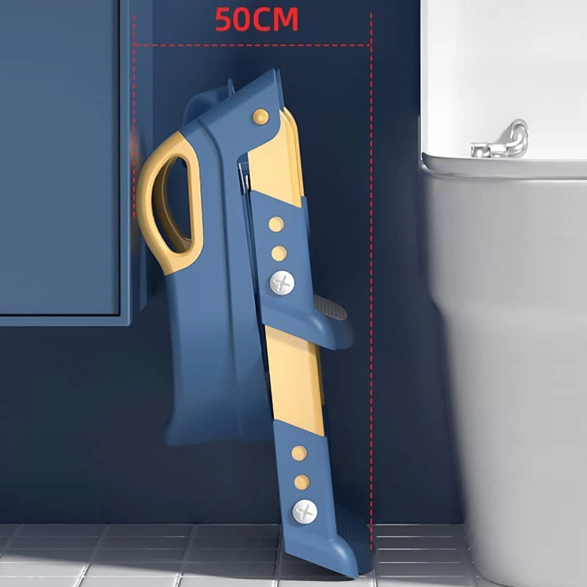 Zindelijkheidstraining Stoel Met Opstapje Ladder, Zindelijkheidstraining Toilet Voor Kinderen Jongens Meisjes Peuters-comfortabel Veilig Potje Stoel Met Anti-slip Pads Ladder - Blauw - Afbeelding 7