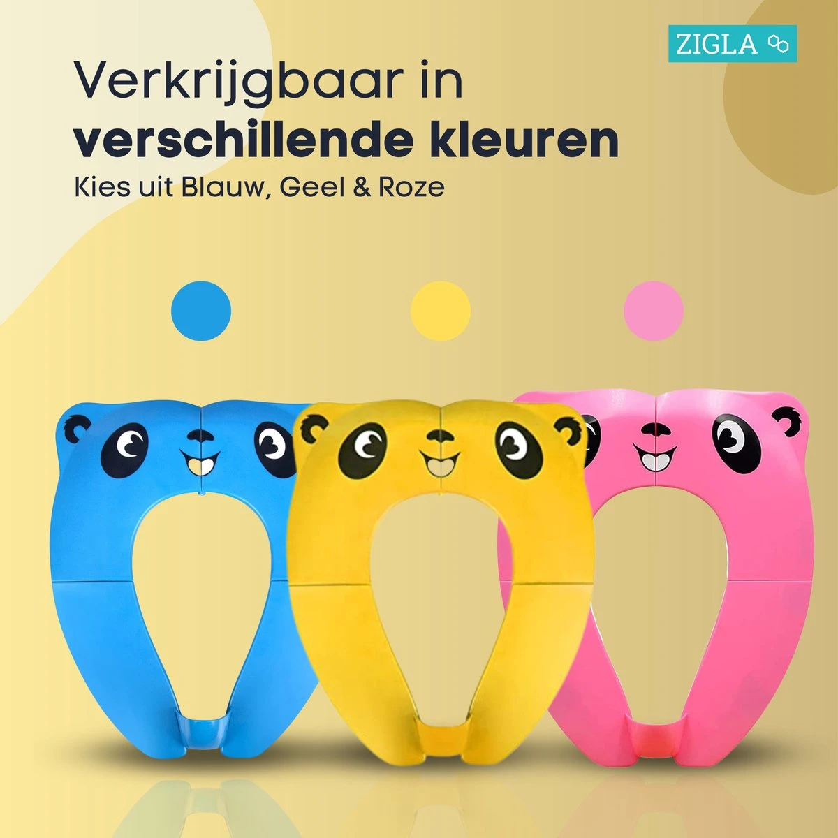 Zigla - WC Verkleiner - Kinder WC Bril - Opvouwbaar - Licht Ontwerp - Hygiënisch Voor Onderweg - WC Bril Voor Zindelijkheidstraining - Makkelijk Mee Te Nemen - Gratis Tasje Bijgeleverd - - Afbeelding 8