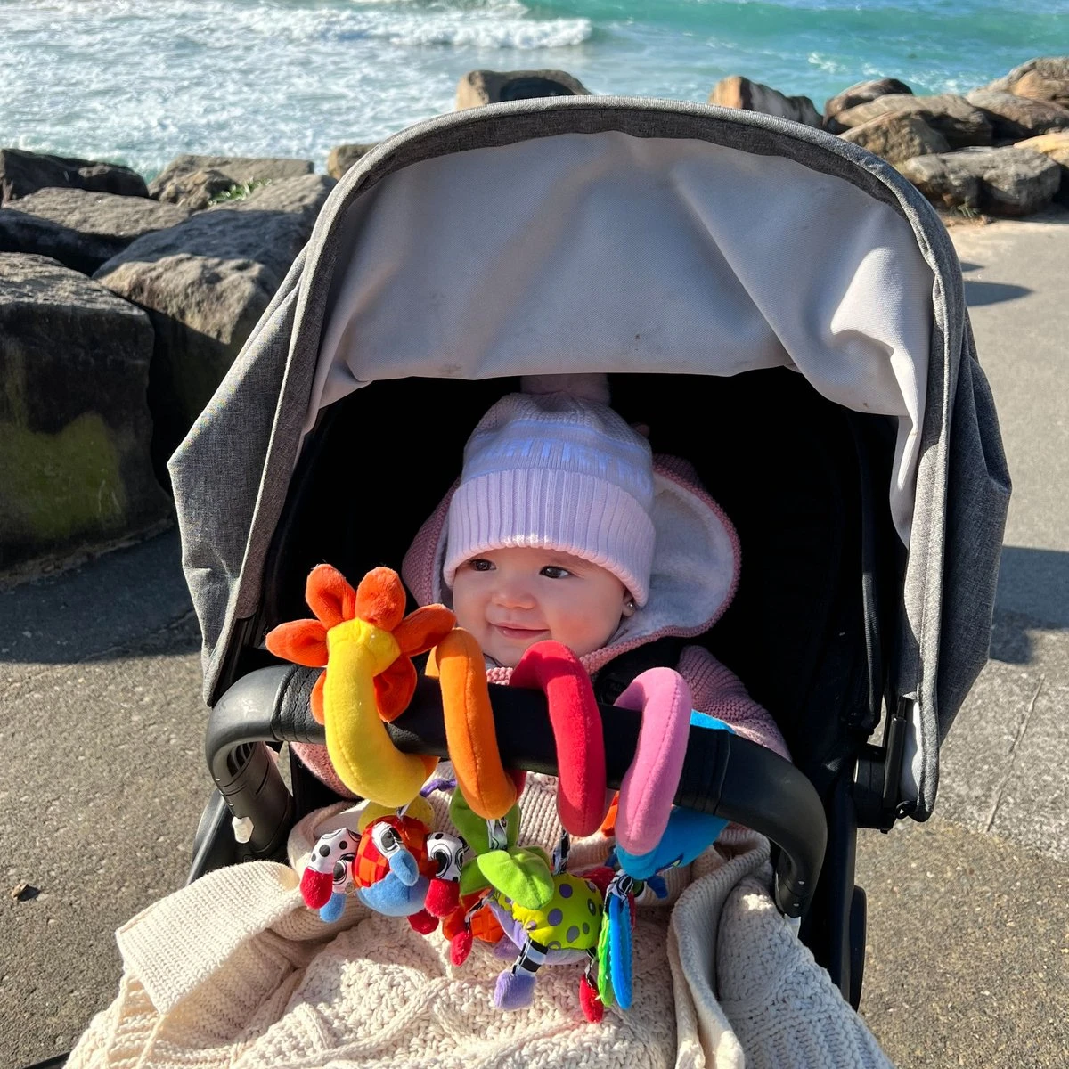 Playgro Boxspiraal Amazing Garden Twirly Whirly - Kinderwagen Speeltje - Activiteitenspiraal - Afbeelding 8