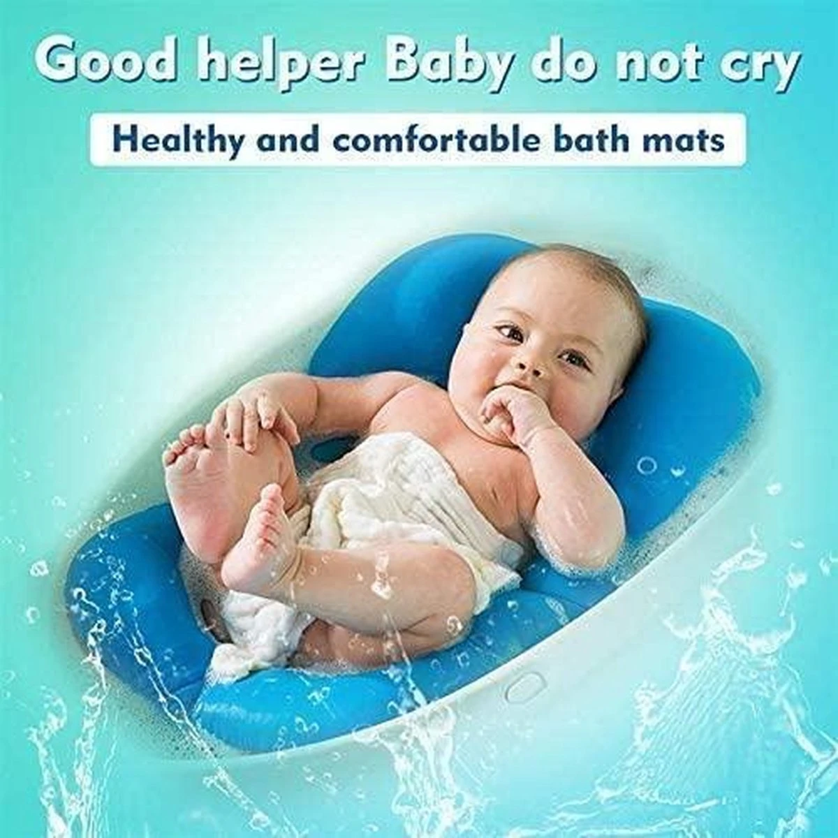 Baby Bather Baby Badkussen, Moonvvin Drijvende Zachte Baby Bad Kussen & Lounger Pasgeboren Pad Tub Kussen - Afbeelding 5