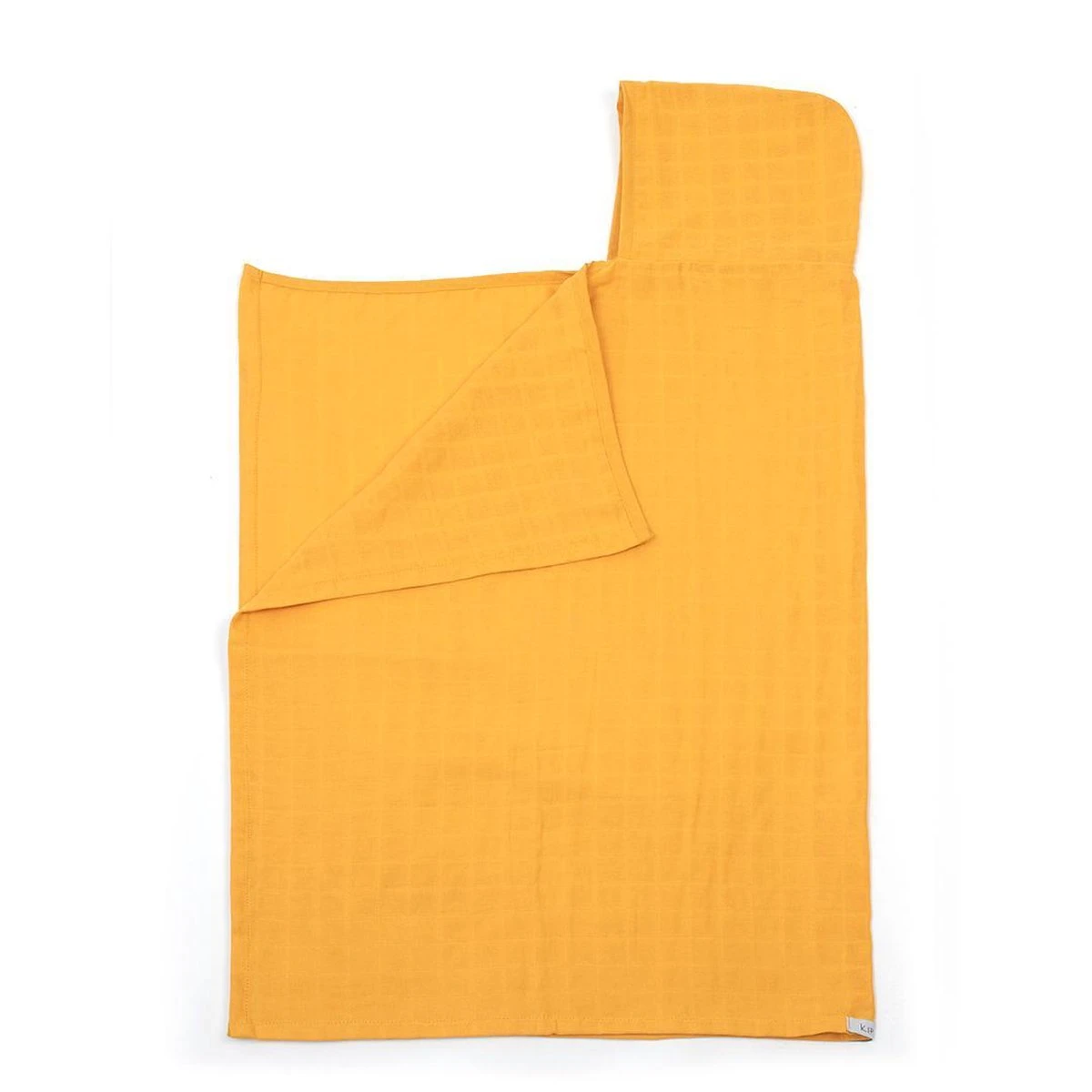 KipKep Blenker Hydrofiele Badcape - Maat 100x70cm - Little Bees Geel - Afbeelding 9