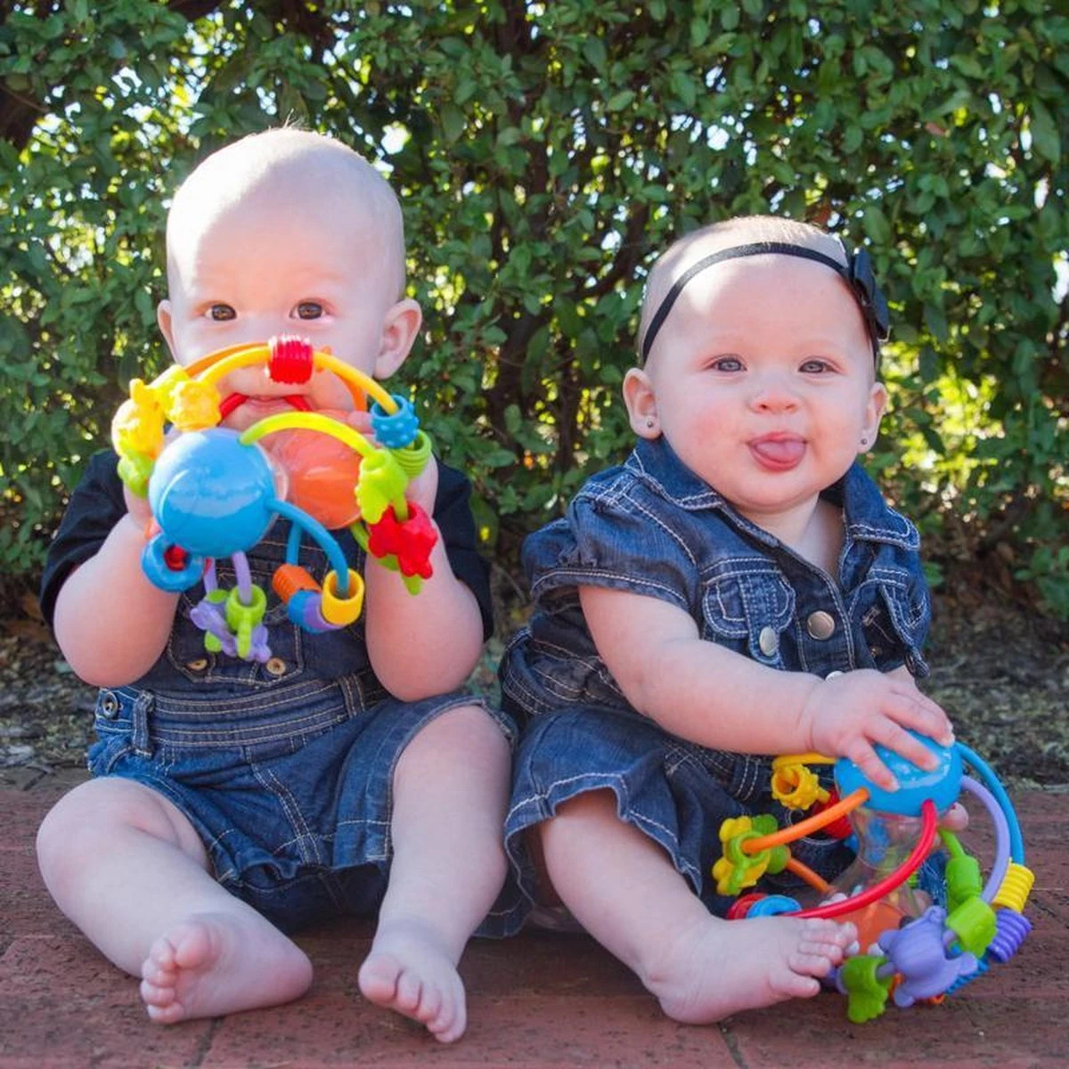 Playgro Speel En Leerbal - Grijp- En Bijtspeelgoed - Klikklak Geluiden - Spiegeltje - Kralen - Cilinder Met Rattelende Ballen - Afbeelding 16