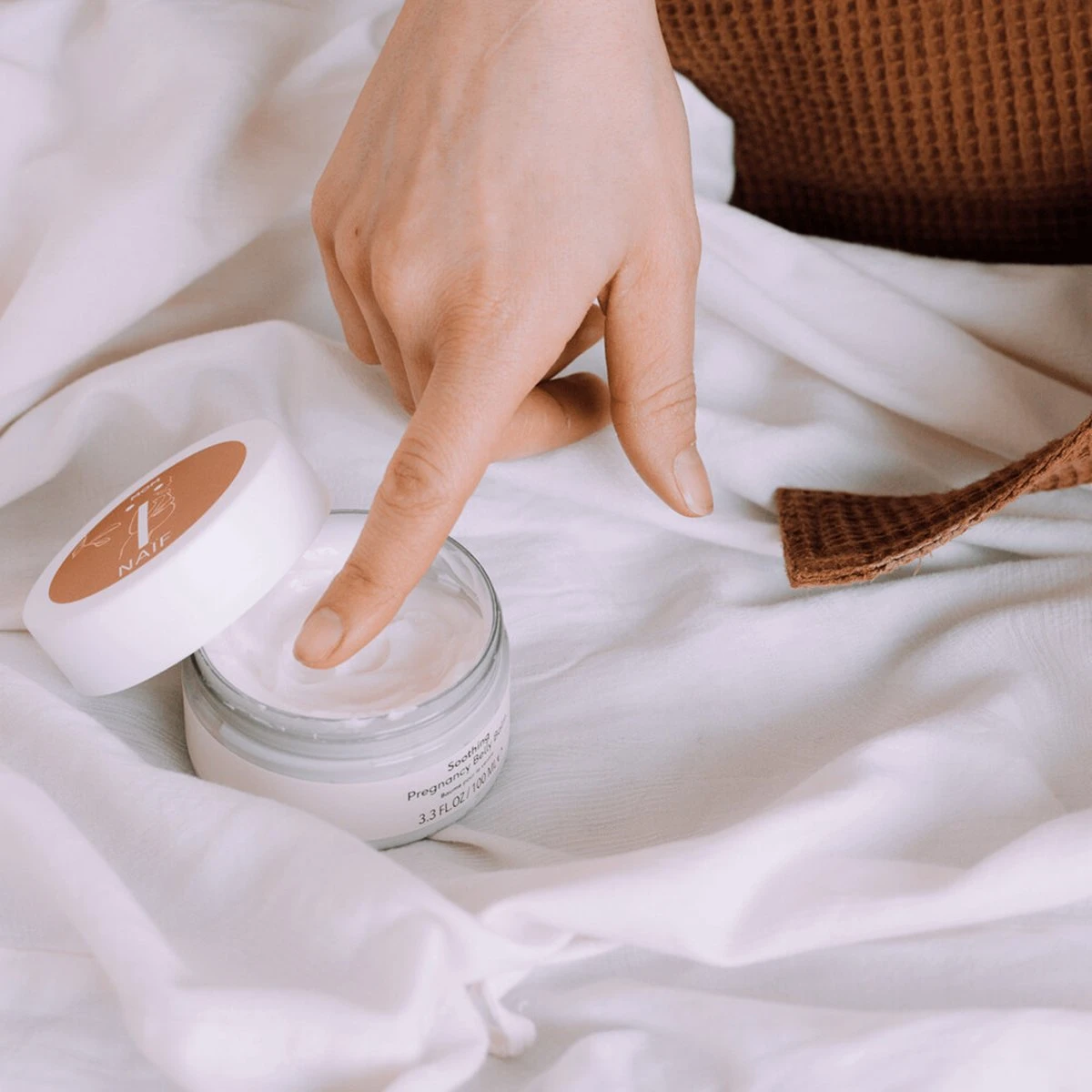 Naïf Kalmerende Zwangerschapsbalm - 100ml - Zwangerschap - Met Natuurlijke Ingrediënten - Afbeelding 2