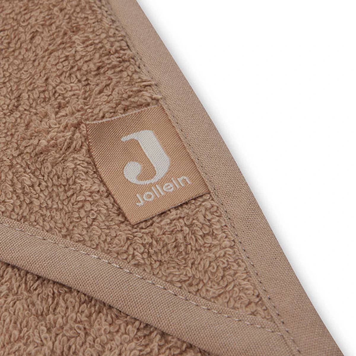 Jollein Badcape Badstof 75x75cm - Biscuit - Afbeelding 8