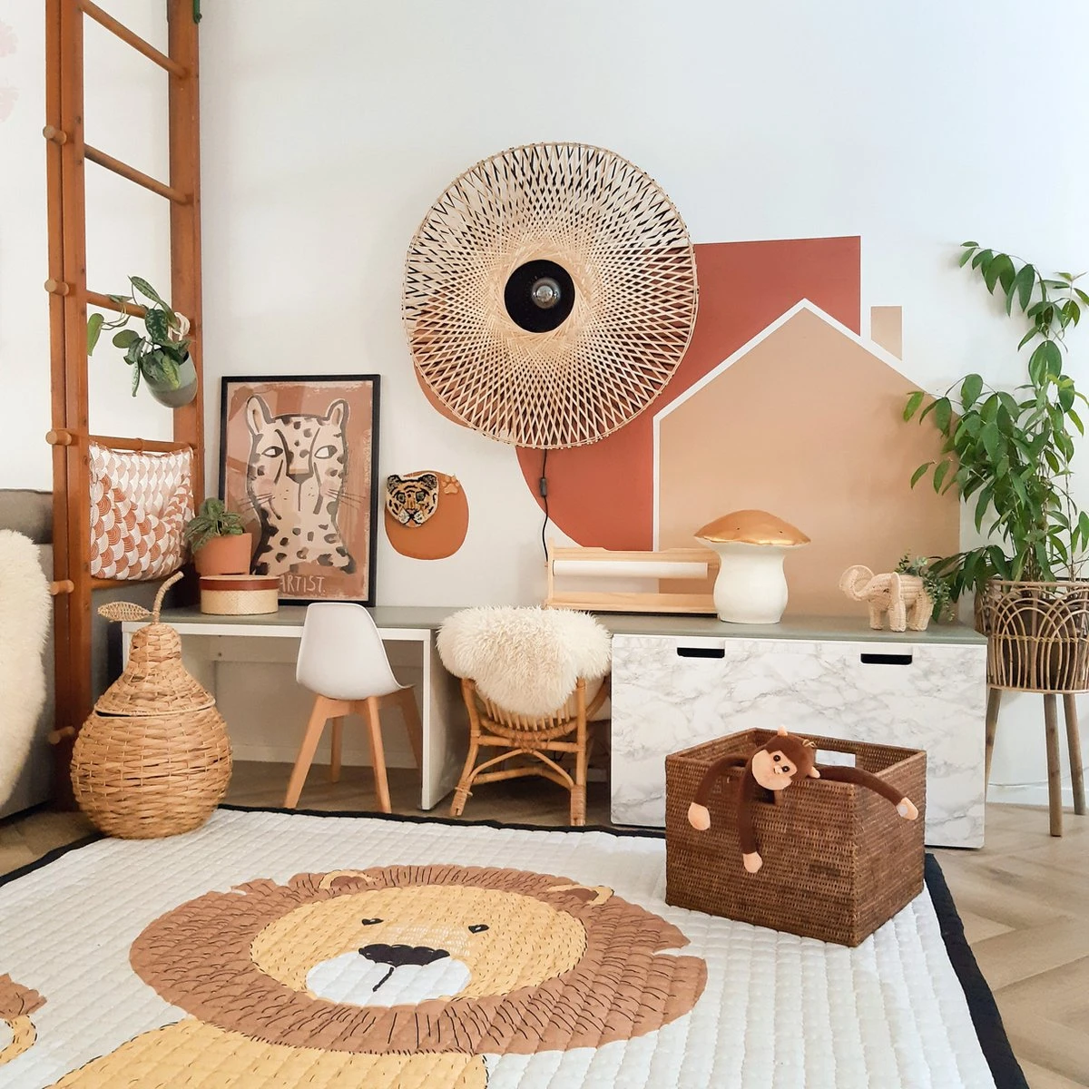 Love By Lily - Groot Speelkleed - Mr. Chairman Lion - 200x150cm - Afbeelding 9