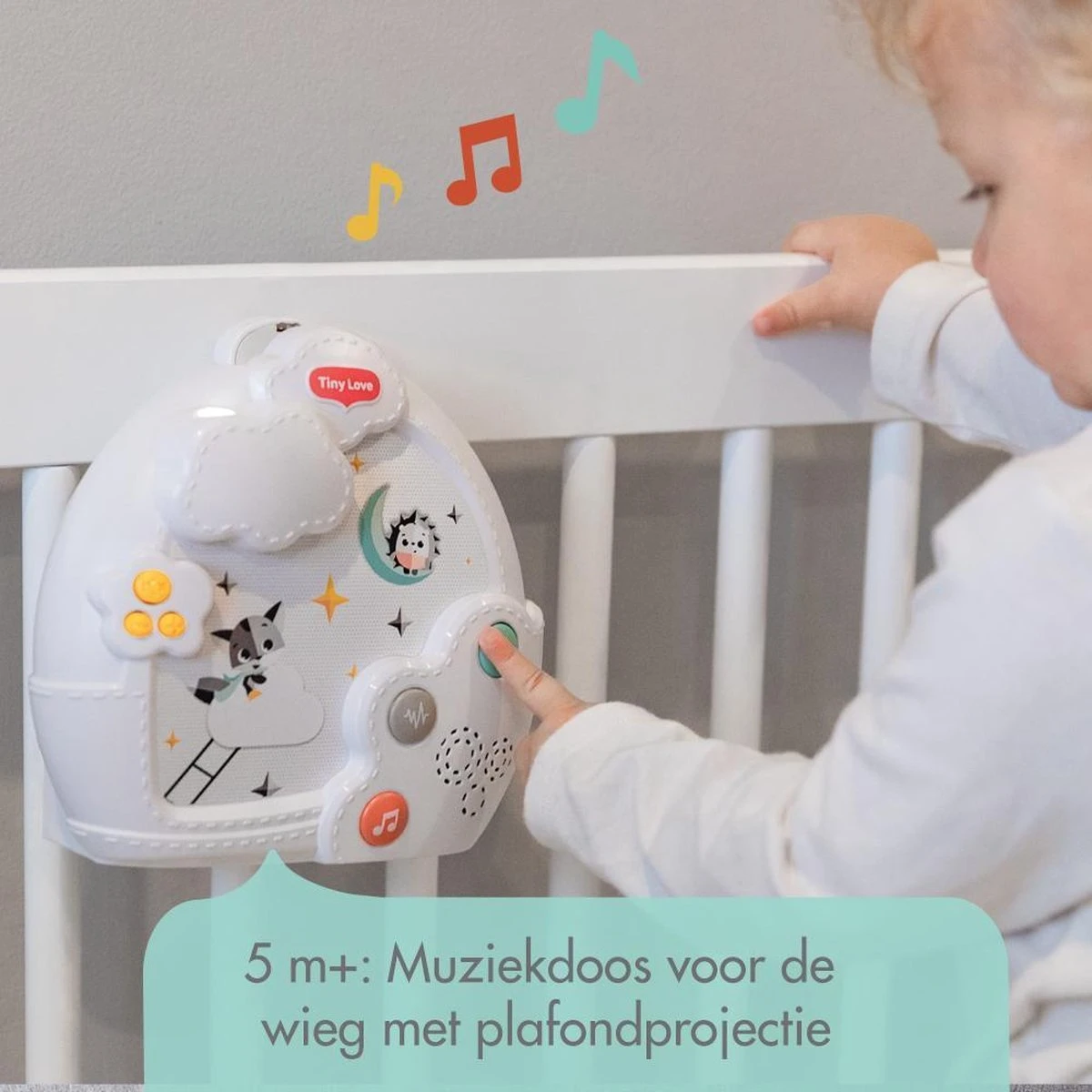 Tiny Love Magical Night 3-in-1 Muziekmobiel Met Projector - Magical Tales - Zwart/Wit - Afbeelding 4