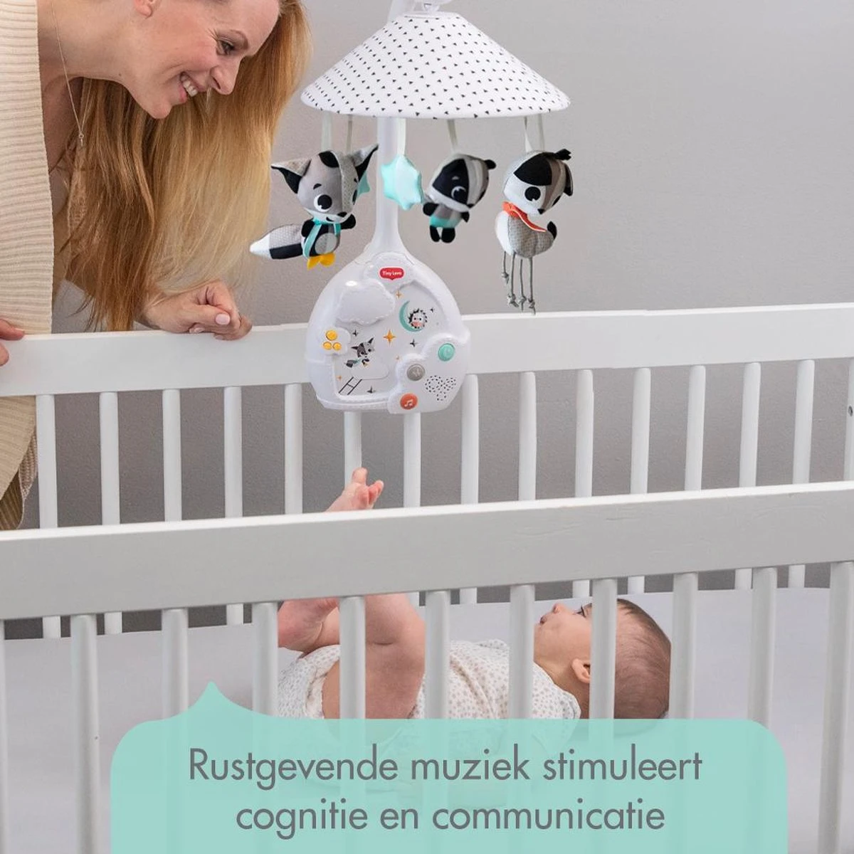 Tiny Love Magical Night 3-in-1 Muziekmobiel Met Projector - Magical Tales - Zwart/Wit - Afbeelding 7