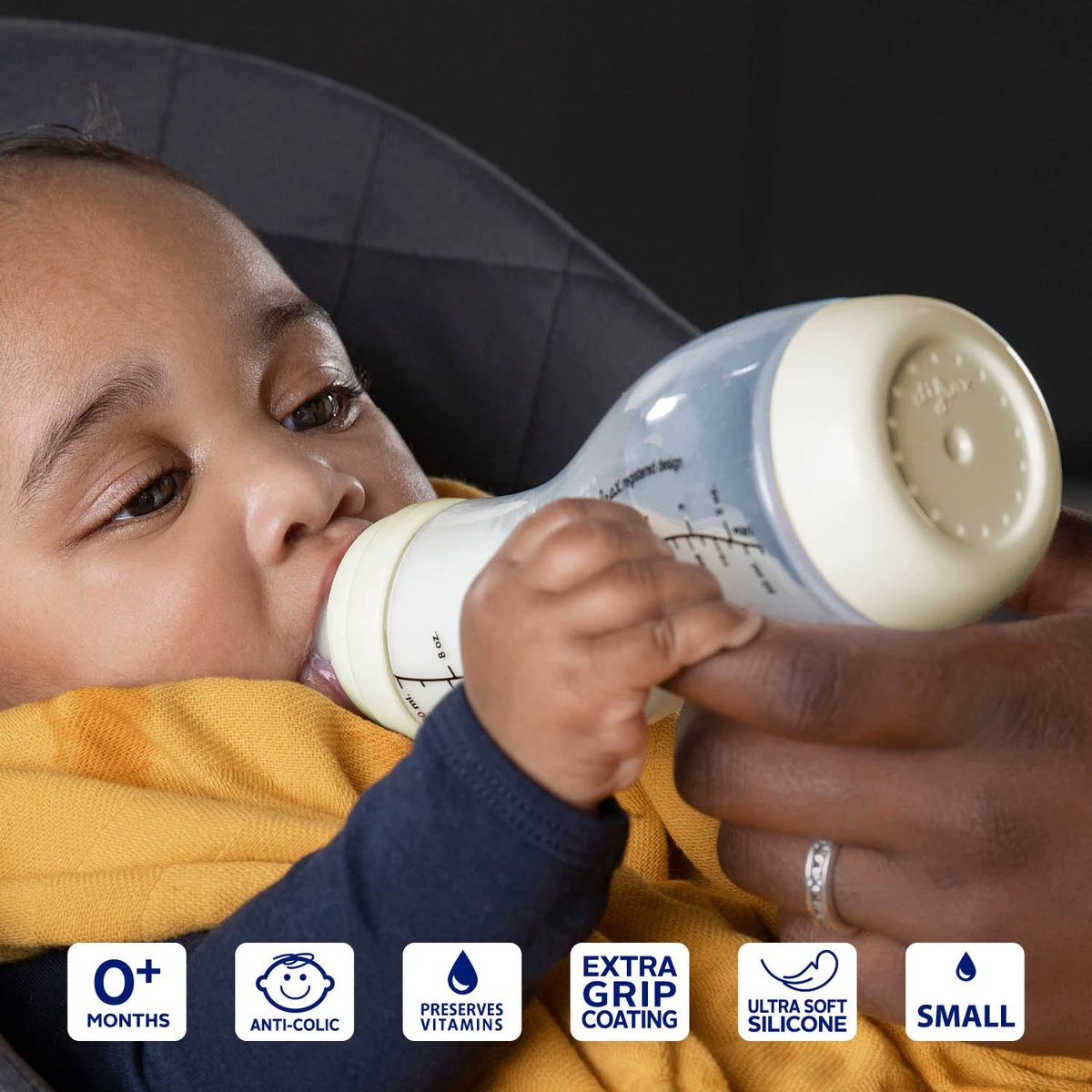 Difrax - S-Fles Duopack - Wit/Blauw - 250ml - 0+ Maanden - Afbeelding 7