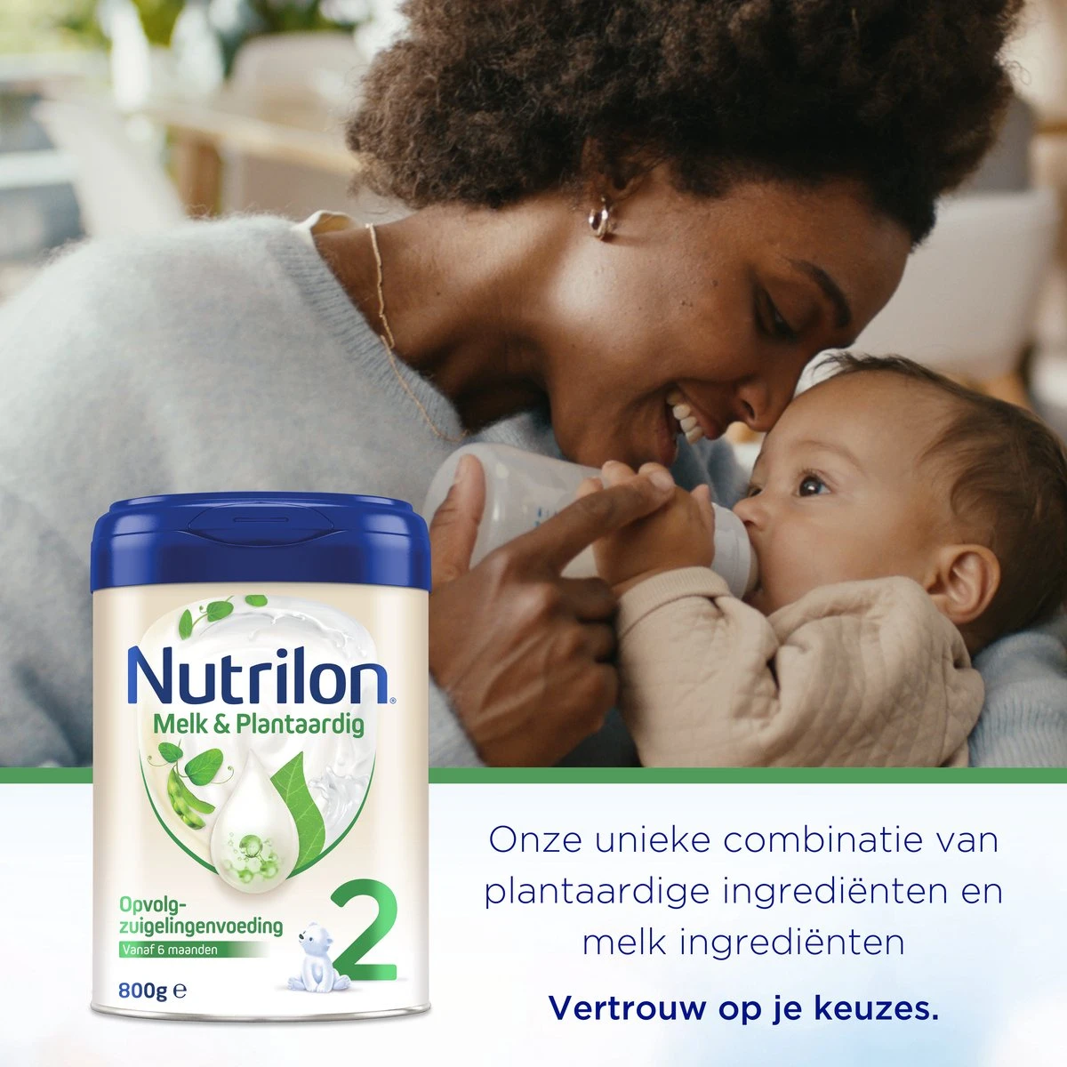 Nutrilon Melk & Plantaardig 2 - Opvolgzuigelingenvoeding 6-12 Maanden - 800 Gram - Afbeelding 2