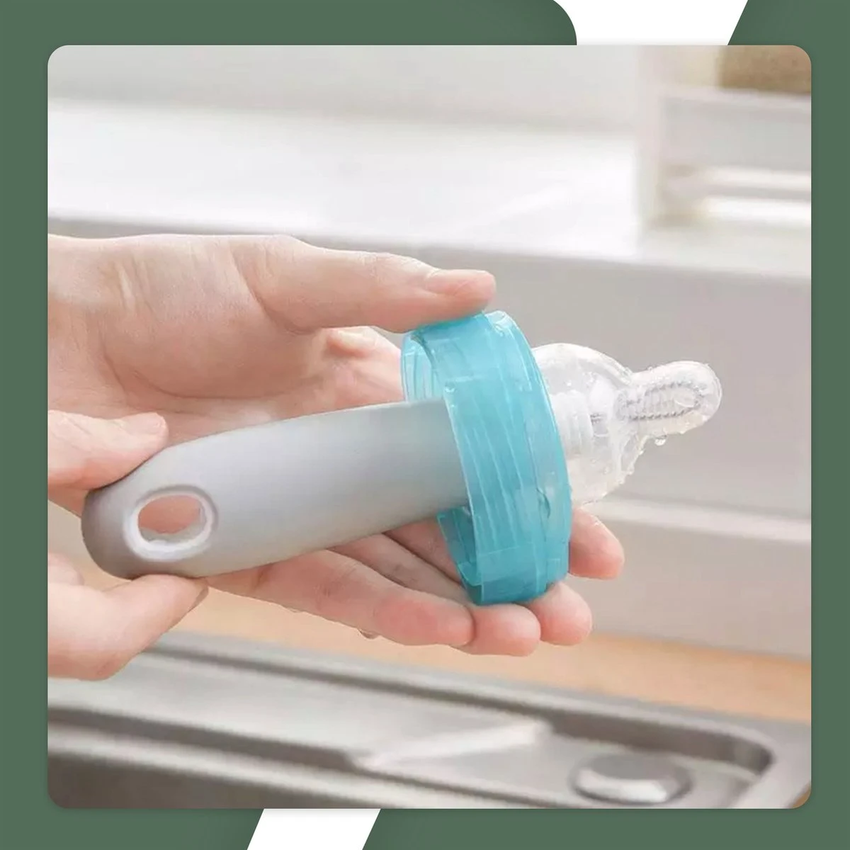 STACK Flessen Droogrek Met Flessenborstel | Zwart - Geschikt Voor Flessen En Doppen - Droogrek Voor Flessen - Baby Flessenrek - Afdruiprek Baby - Drying Rack - Babyfles Droogrek - Afdruiprek Fles Met Lekbak - Afdruiprek - Babyflessen - Flessenrek - Afbeelding 2