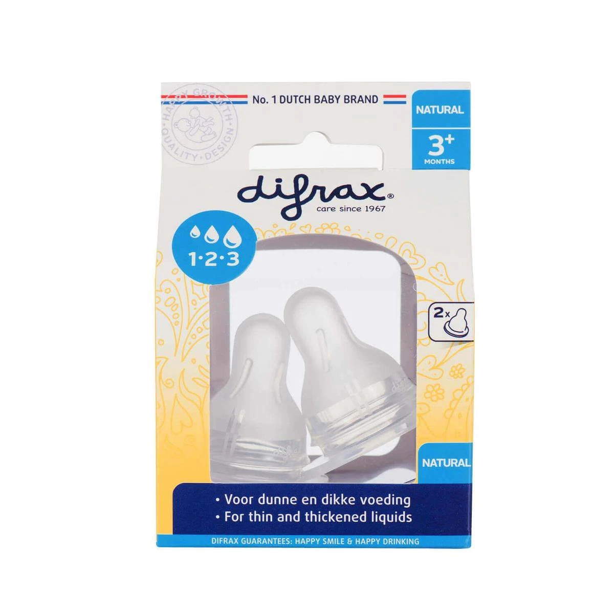 Difrax 1-2-3 Doseerspeen Natural - 2st - Afbeelding 7