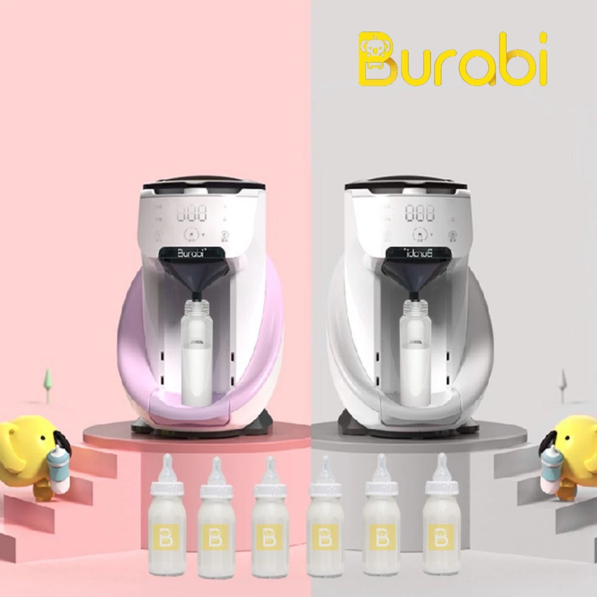 BURABI Automatische Baby Fles Maker | Fles Voeding Apparaat | Baby Senseo | Met App | Baby Verzorging | Baby Melk | Fles Bereiding | Babymelk | Baby Voeding - Afbeelding 14