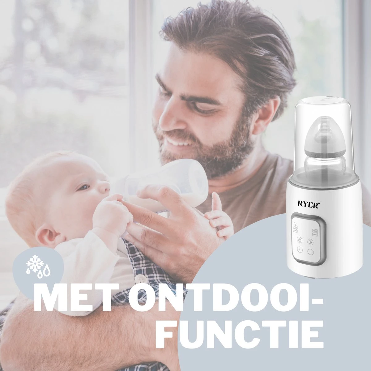 RYER Flessenwarmer 5 In 1 - LCD Scherm - Geschikt Voor Alle Babyflessen - Afbeelding 6
