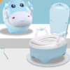 Merkloos Plaspotje Koe | Plaspotje Kind | Potje Peuter | Potje Met Deksel | WC Potje Peuter | WC Verkleiner | Opstapje | Blauw