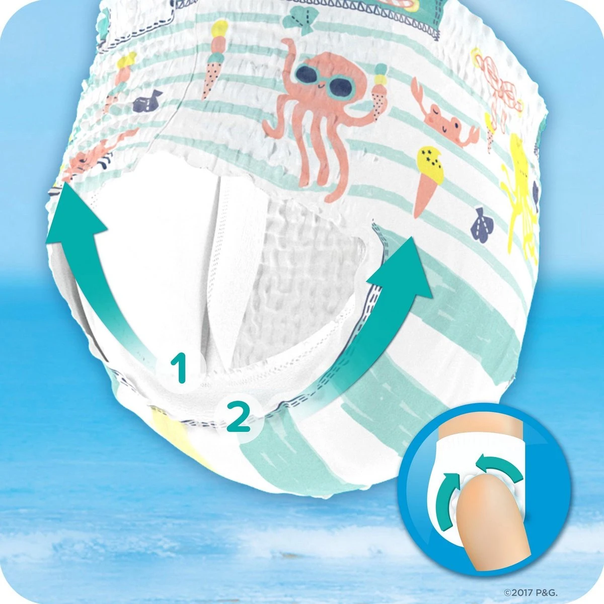 Pampers® Pampers Splashers Wegwerpbare Zwemluiers - Maat 4-5 (9-15 Kg) - 33 Stuks - Voordeelverpakking - Afbeelding 3