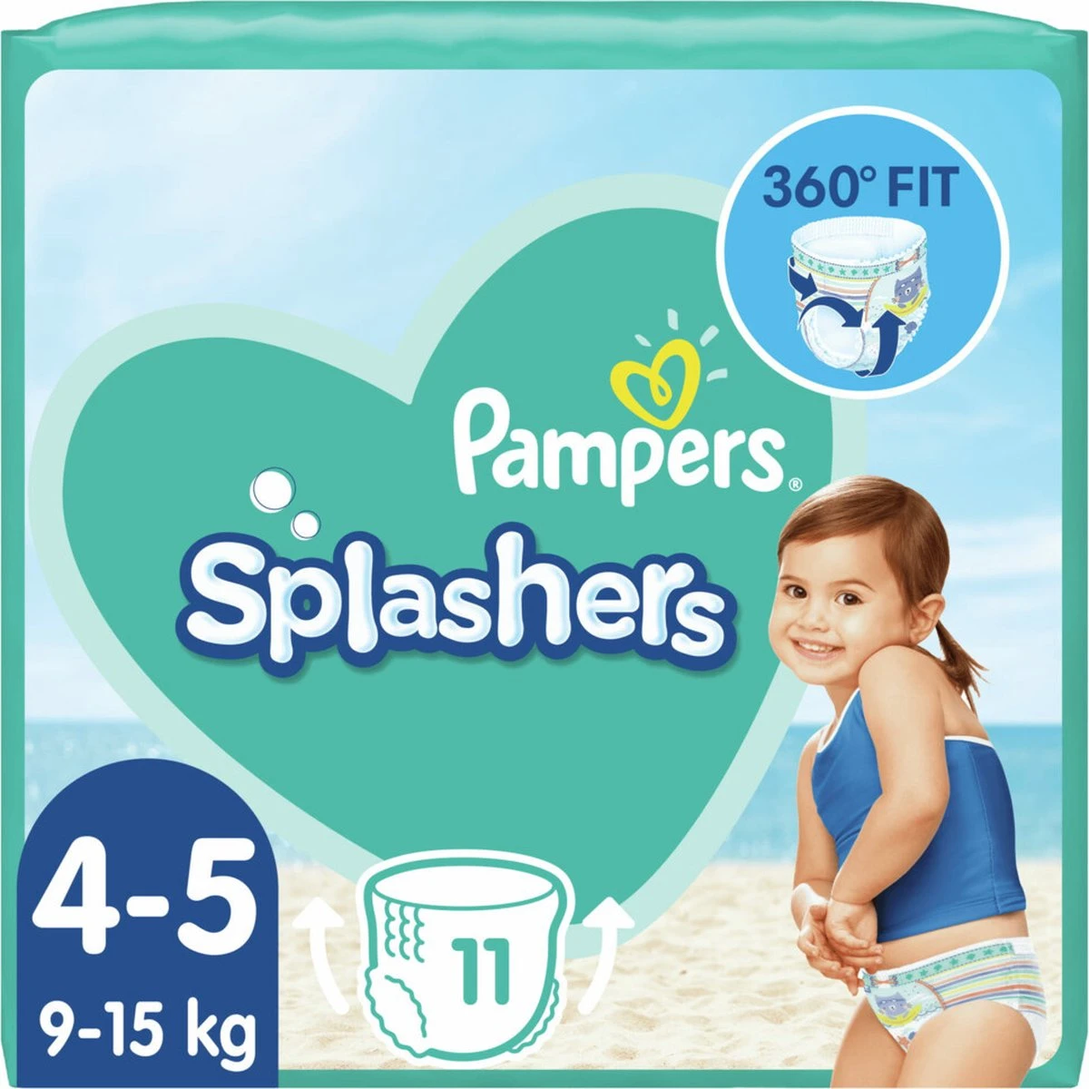 Pampers® Pampers Splashers Wegwerpbare Zwemluiers - Maat 4-5 (9-15 Kg) - 33 Stuks - Voordeelverpakking - Afbeelding 9