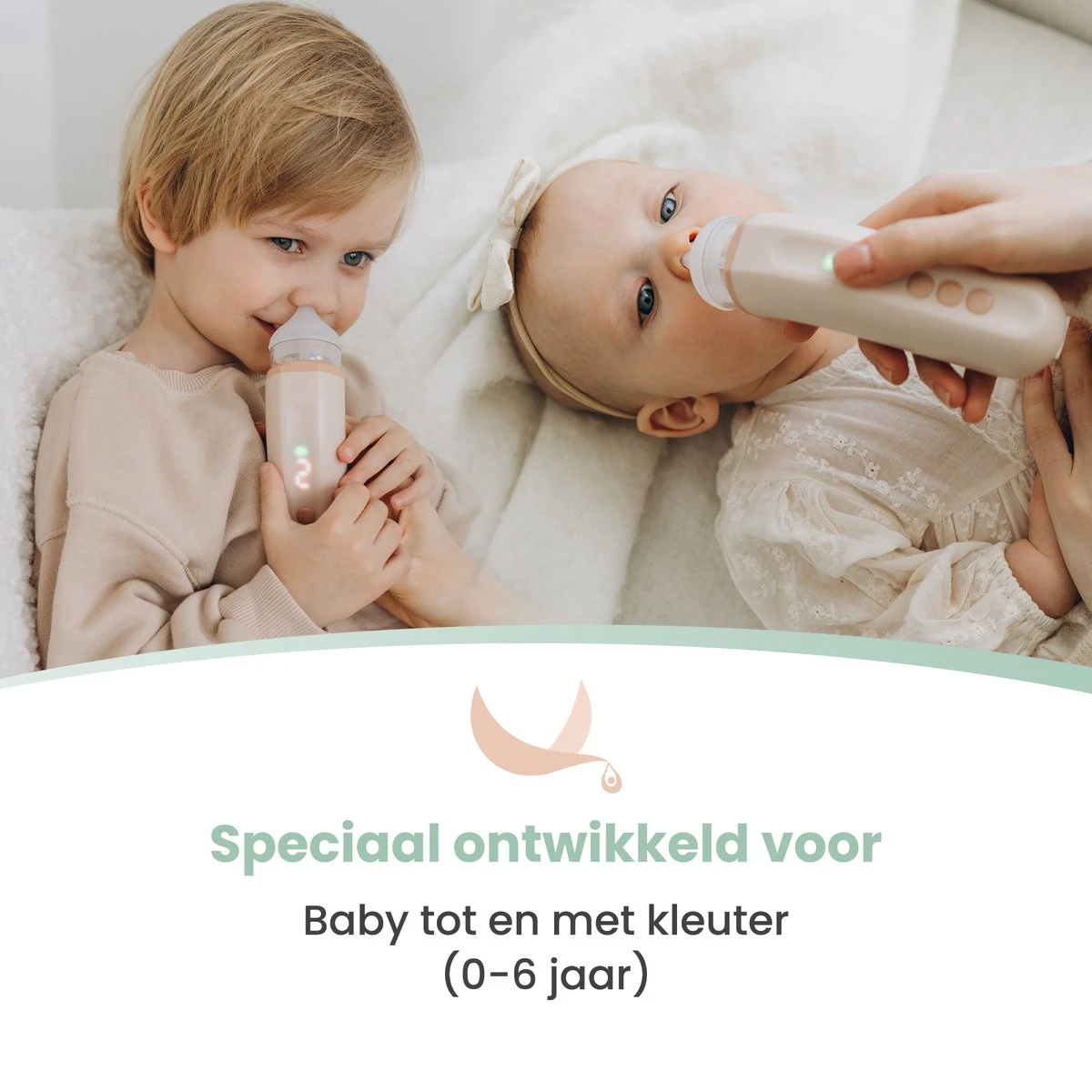 Babily® - Elektrische Neusreiniger Voor Baby's - 0 T/m 6 Jaar - Neuszuiger - Neuspeer - Snoetenpoetser - Toetenveger - Aspirator - Incl. 5 Zuigkrachtstanden En 3 Kalmerende Melodieën - Afbeelding 6