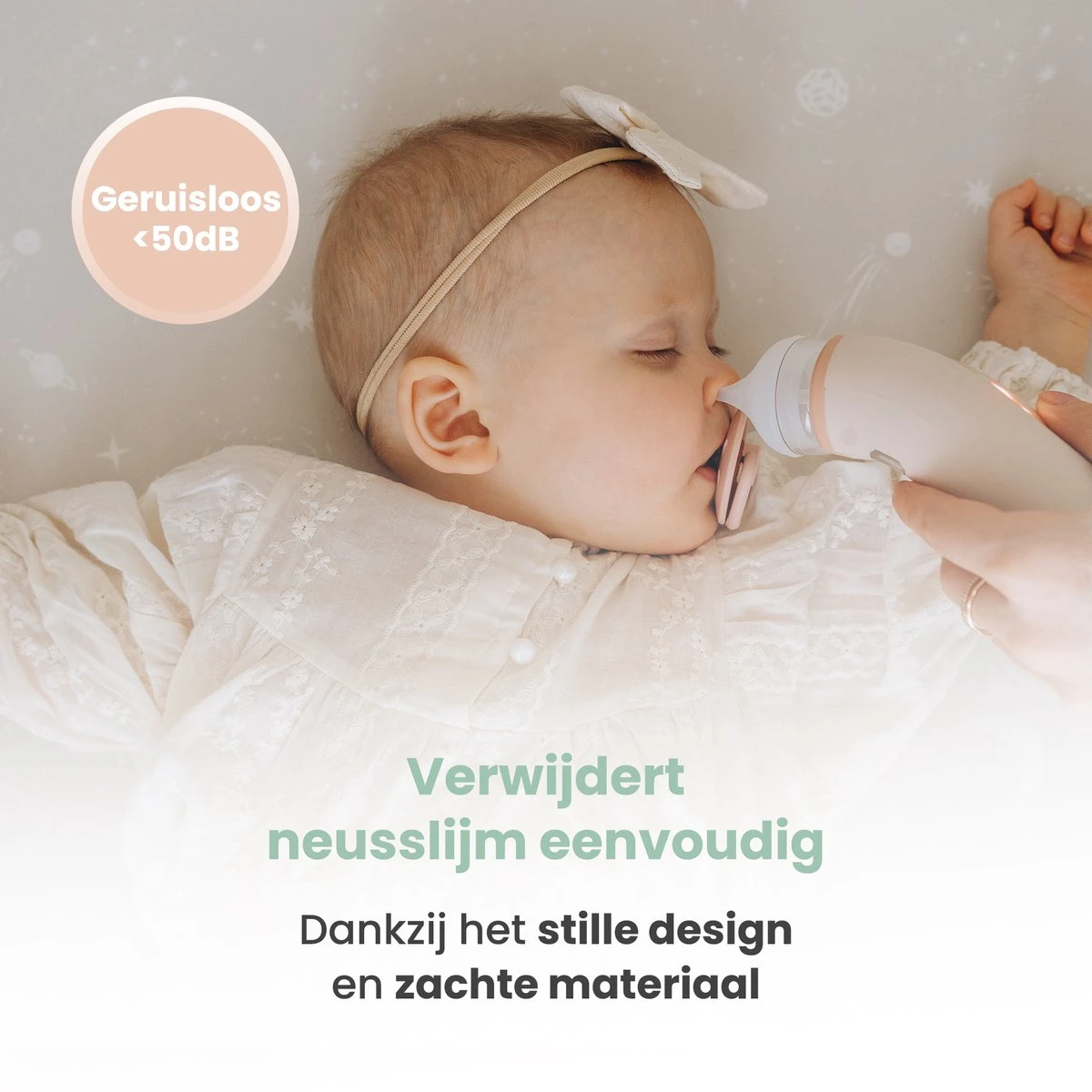 Babily® - Elektrische Neusreiniger Voor Baby's - 0 T/m 6 Jaar - Neuszuiger - Neuspeer - Snoetenpoetser - Toetenveger - Aspirator - Incl. 5 Zuigkrachtstanden En 3 Kalmerende Melodieën - Afbeelding 7
