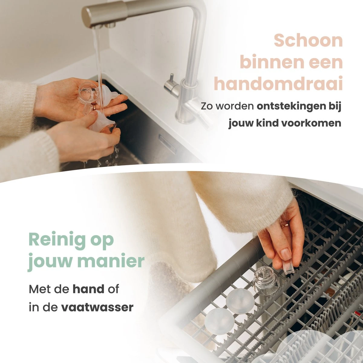 Babily® - Elektrische Neusreiniger Voor Baby's - 0 T/m 6 Jaar - Neuszuiger - Neuspeer - Snoetenpoetser - Toetenveger - Aspirator - Incl. 5 Zuigkrachtstanden En 3 Kalmerende Melodieën - Afbeelding 10