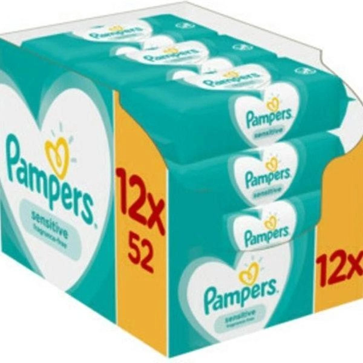 Pampers® Pampers Billendoekjes Sensitive Navulpak - 12 X 52 Doekjes - Afbeelding 5