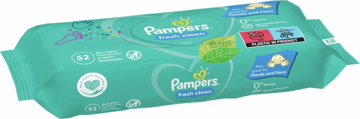 Pampers® Pampers Fresh Clean Billendoekjes - 12 X 52 Doekjes - Afbeelding 2