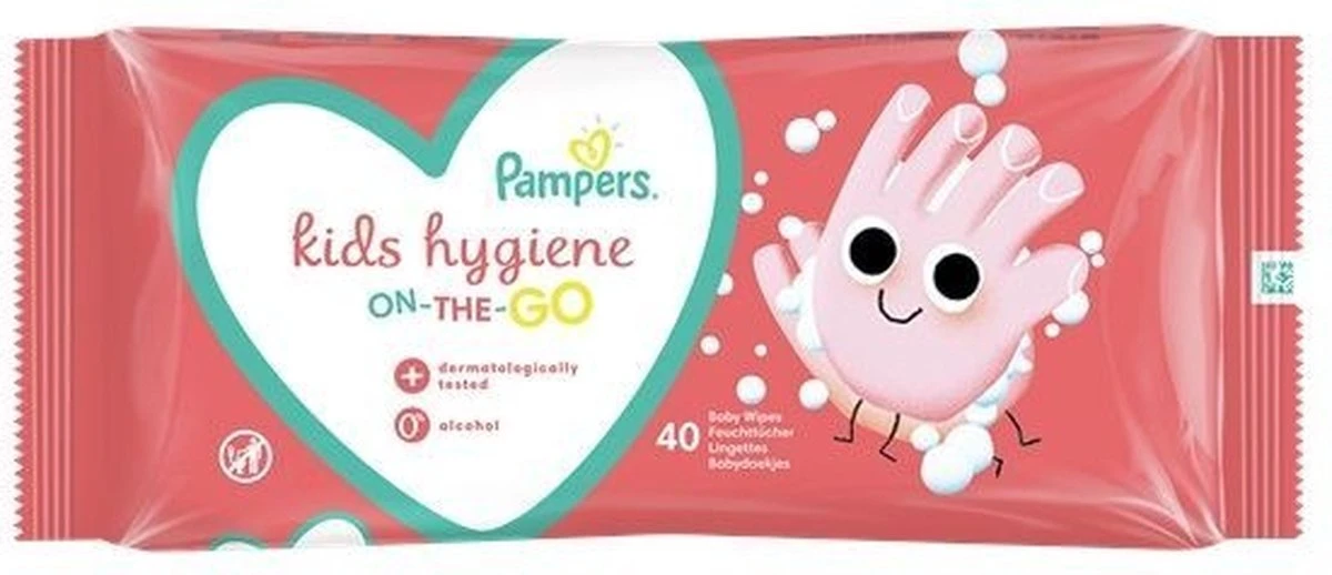 Pampers® Pampers - Snoetenpoetsers - On-The-Go Kids Hygiene - 480 Doekjes - 12 X 40 - Afbeelding 3