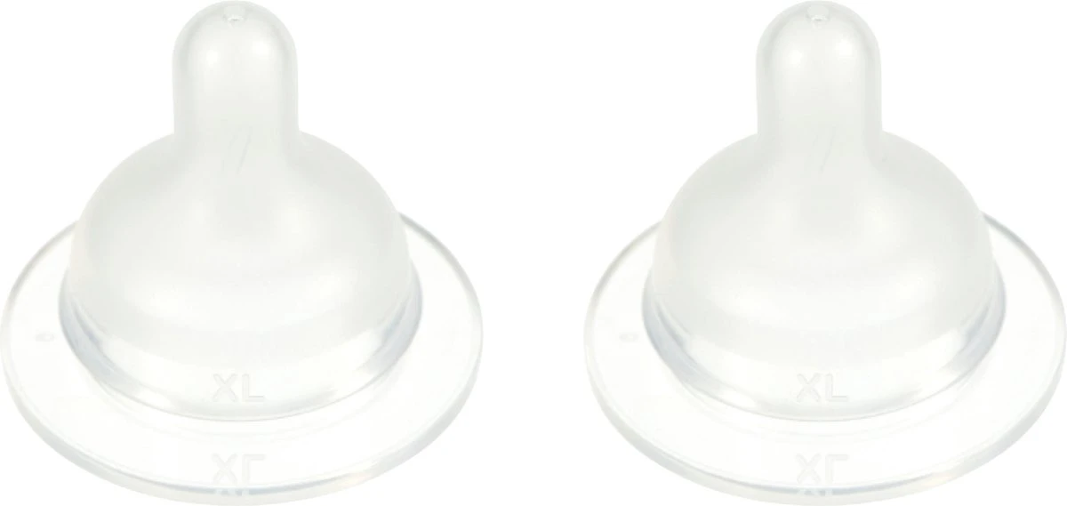 Difrax Flessenspeen Papspeen Wide/Breed - Maat XL - 2 Stuks