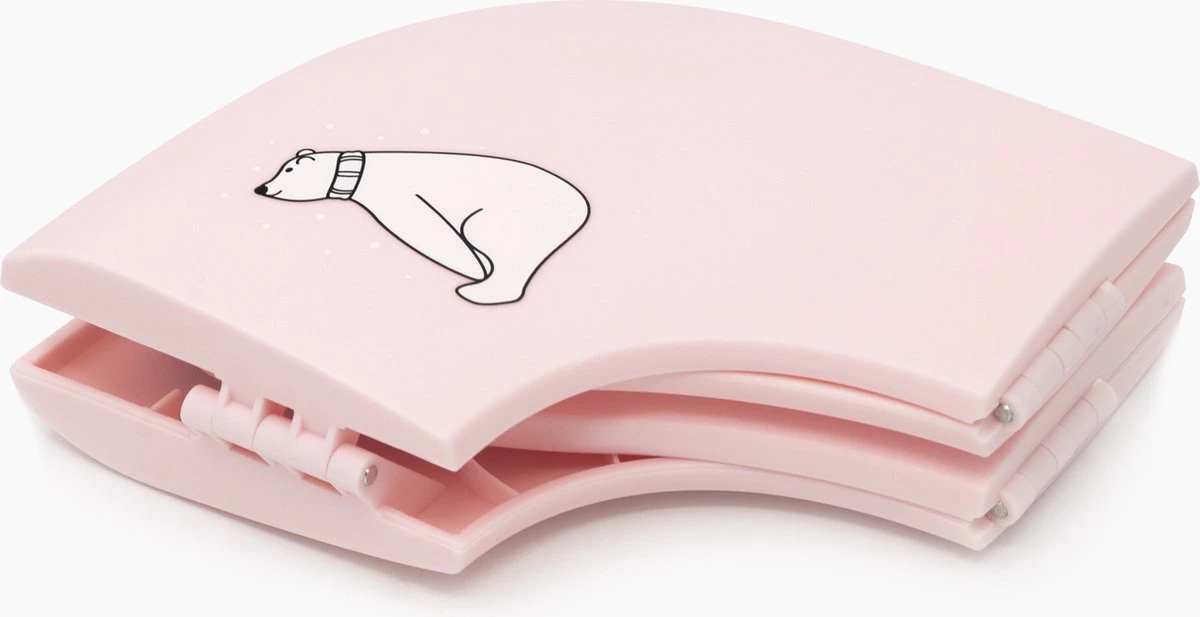 Kinder WC (roze) Bril Opvouwbaar Licht Ontwerp Hygiënisch Voor Onderweg WC Bril Voor Zindelijkheidstraining Makkelijk Mee Te Nemen Gratis Tasje Bijgeleverd - Afbeelding 2