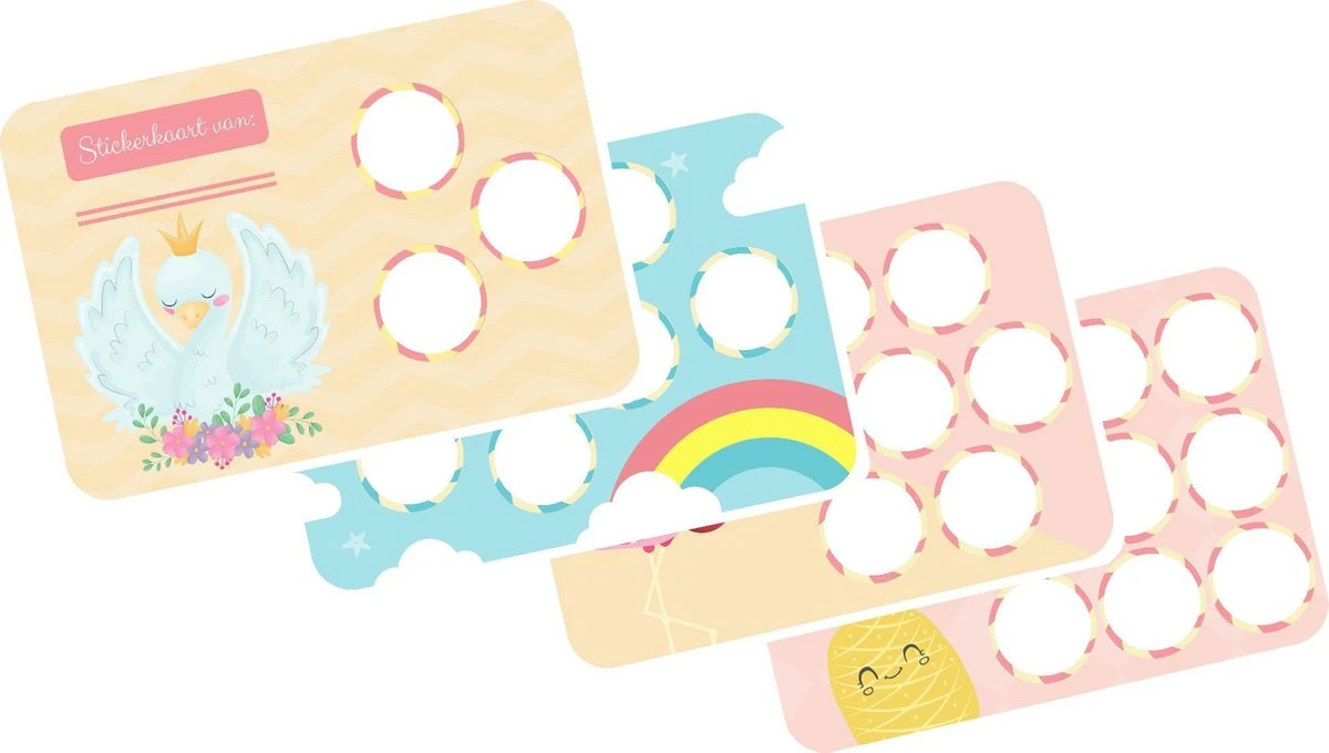Beloningssysteem Meisje - Zindelijkheidstraining Kind - 20x Beloningskaart - 120 Stickers - Plasdiploma - Beloningsstickers - Afbeelding 3