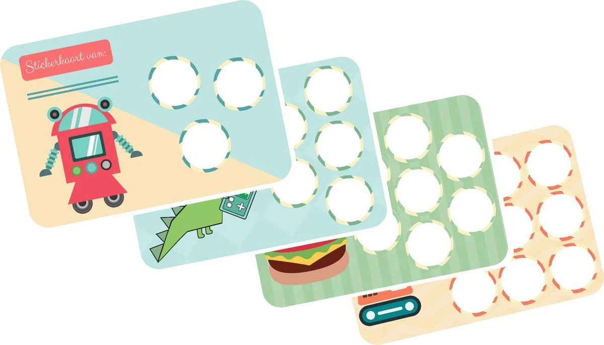Beloningssysteem Jongen - Zindelijkheidstraining Kind - 20x Beloningskaart - 120 Stickers - Plasdiploma - Beloningsstickers - Afbeelding 3