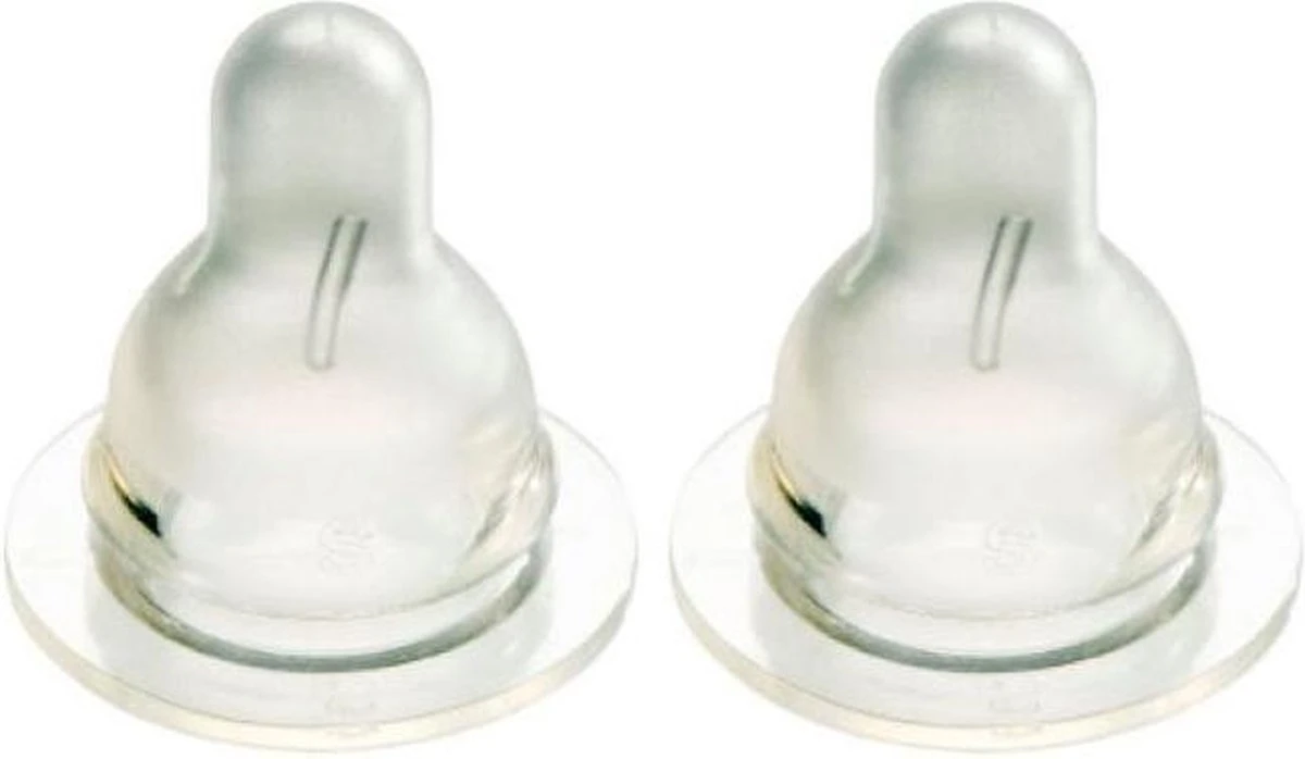 Difrax Flessenspeen Natural - Maat Small - 2 Stuks