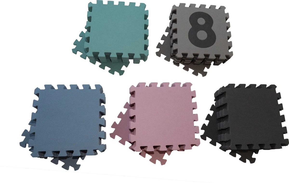 Babydan Speelkleed - Speelmat - Puzzelmat Foam - Blauw - Afbeelding 2