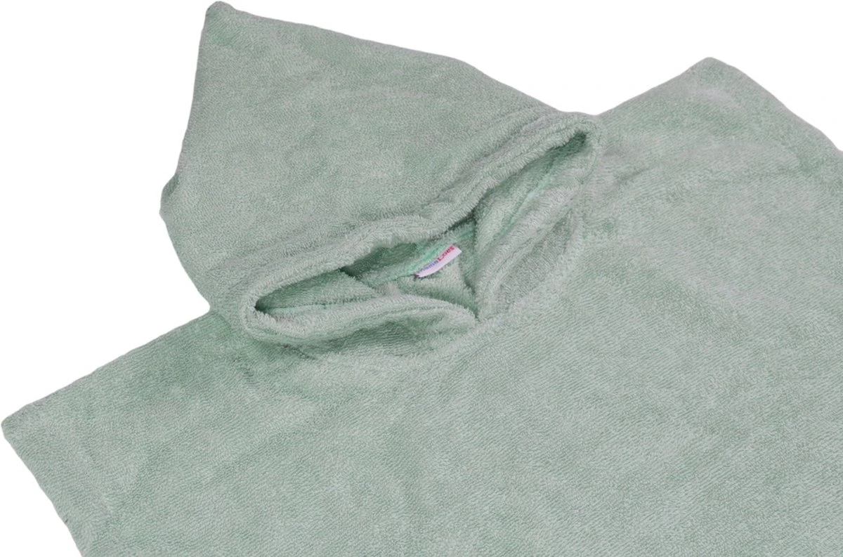 MamaLoes Badstof Stone Green Baby Poncho ML5287 - Afbeelding 3
