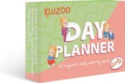 KLUZOO Dagplanner – 72 Magnetische Kaarten Meisje-Pictogrammen Voor Planbord Met Activiteiten En Taken – Zindelijkheidstraining – Beloningssysteem – Montessori Speelgoed - Zindelijkheid - Potjestraining Jongens En Meisje – Dagritme - Planner – Kind