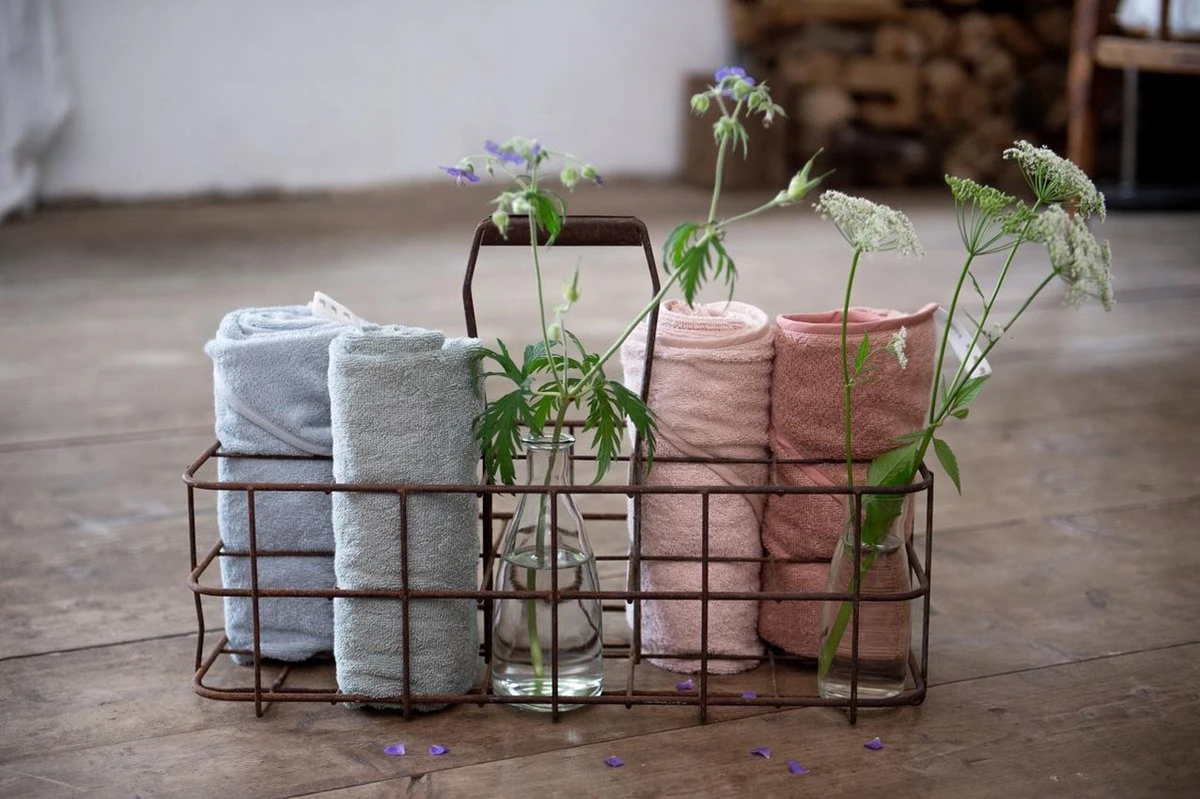 Koeka Baby Badcape Dijon Daily - 100x100cm - Lichtroze - Afbeelding 8