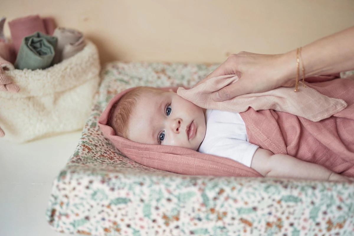 Jollein Baby Hydrofiel Washandje Bamboe Katoen - Pale Pink - 3 Stuks - Afbeelding 2