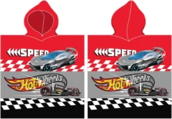 Hot Wheels Poncho Speed - 55 X 115 Cm - Katoen