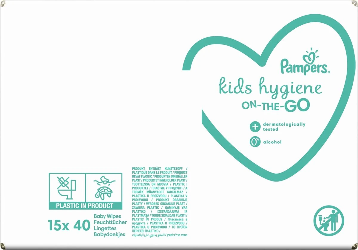 Pampers® Pampers Kids Hygiene On-The-Go Doekjes - 600 Doekjes - Afbeelding 11