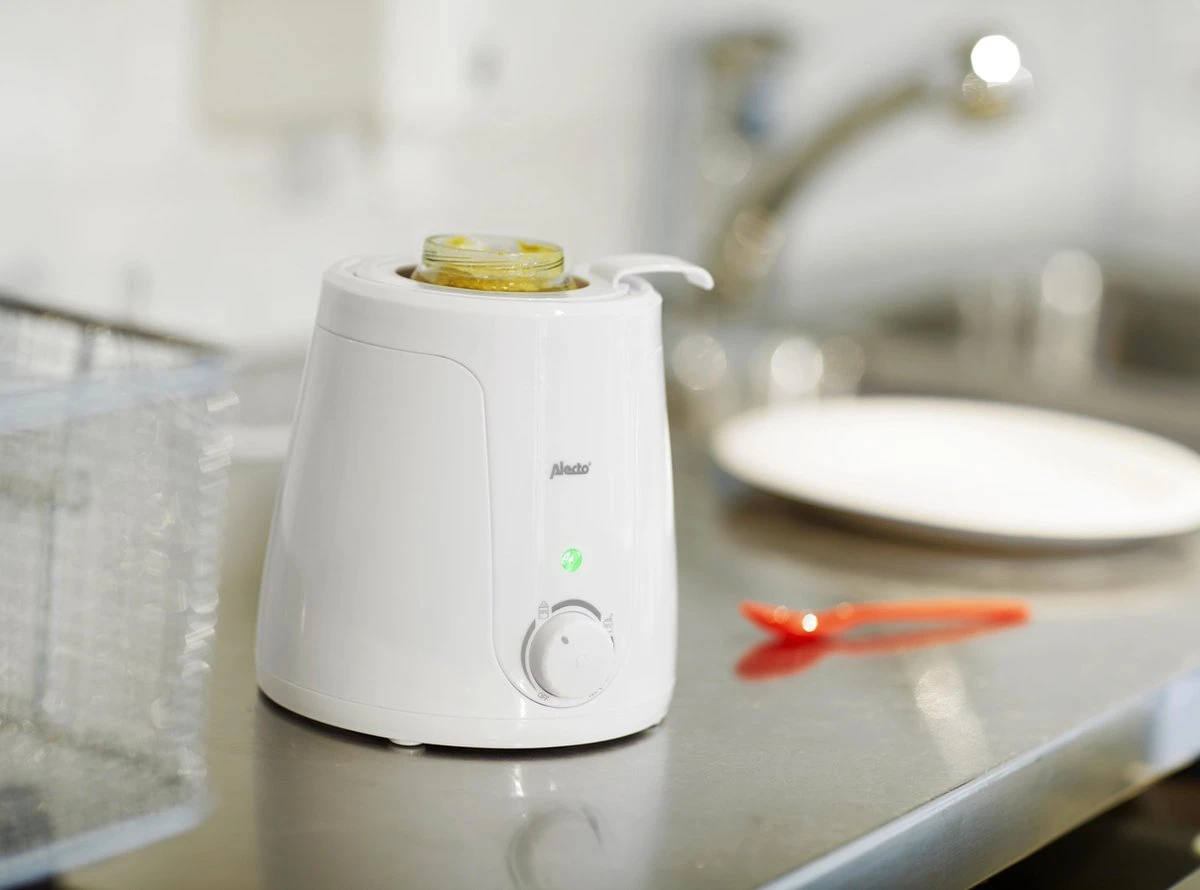 Alecto BW-70 - Flessenwarmer Geschikt Voor Ieder Flesje En Potje - Snel En Gemakkelijk In Gebruik - Wit - Afbeelding 9