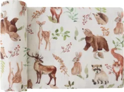 Hydrofiele Doek - Hydrofiele Doek XL - Bosdieren - 120x120cm - Multidoek - Hydrofiel - Swaddle - Hydrofiele Luier -XL - Bamboe - Hydrofieldoek - Hydrofieldoek Bosdieren - Omslagdoek Baby - Emmailloter