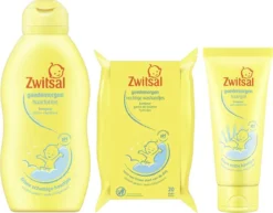 Zwitsal Baby - Washandjes + Haarlotion + Haargel - Combi Pack